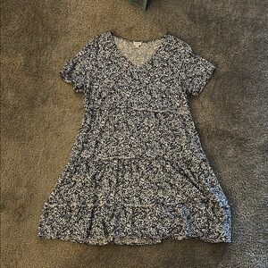 J. Crew Black and White Tiered Sundress